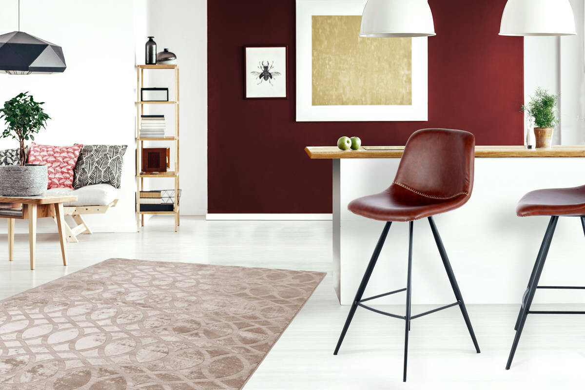 Barhocker Samantha 300 2er dunkelbraun Kunstleder B/H/T: ca. 47,5x102x56,5 cm