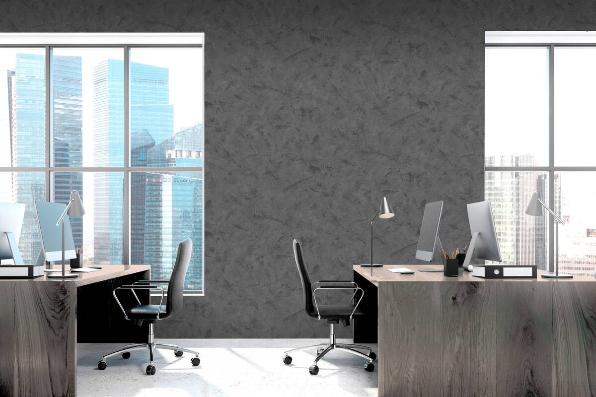 UGEPA Vliestapete Struktur anthrazit B/L: ca. 53x1005 cm