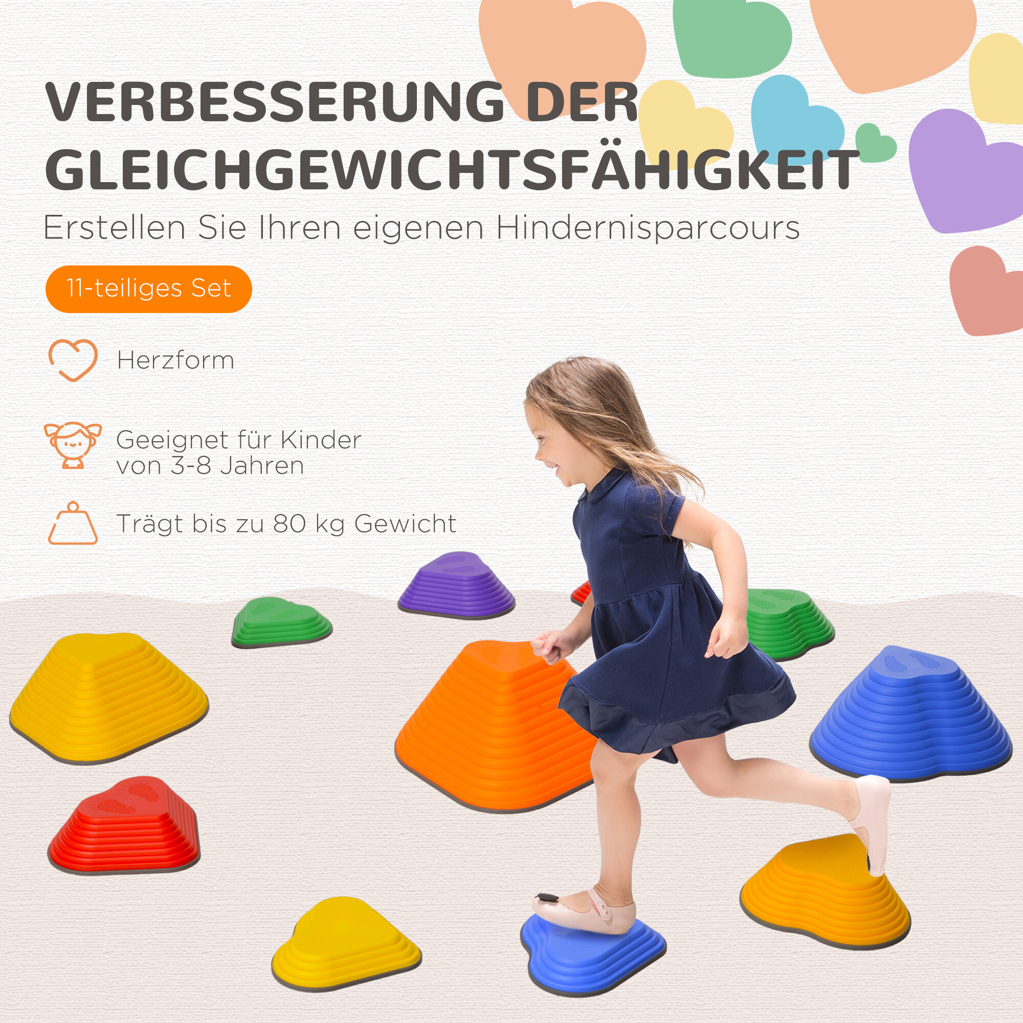 AIYAPLAY Flusssteine B/H/L: ca. 39x20x42 cm