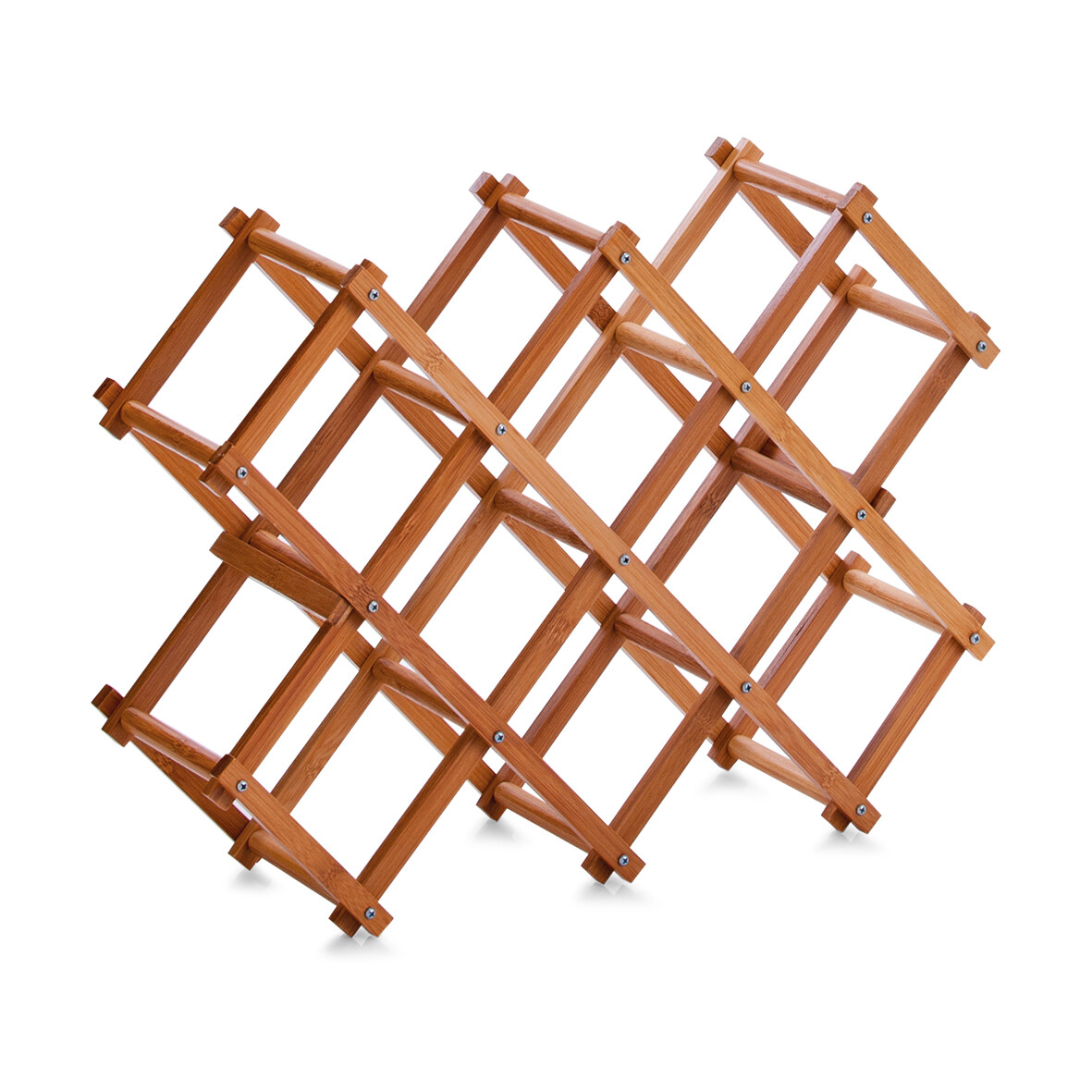 Zeller Weinregal für 10 Flaschen natur Bambus B/H/L: ca. 15x38x54 cm