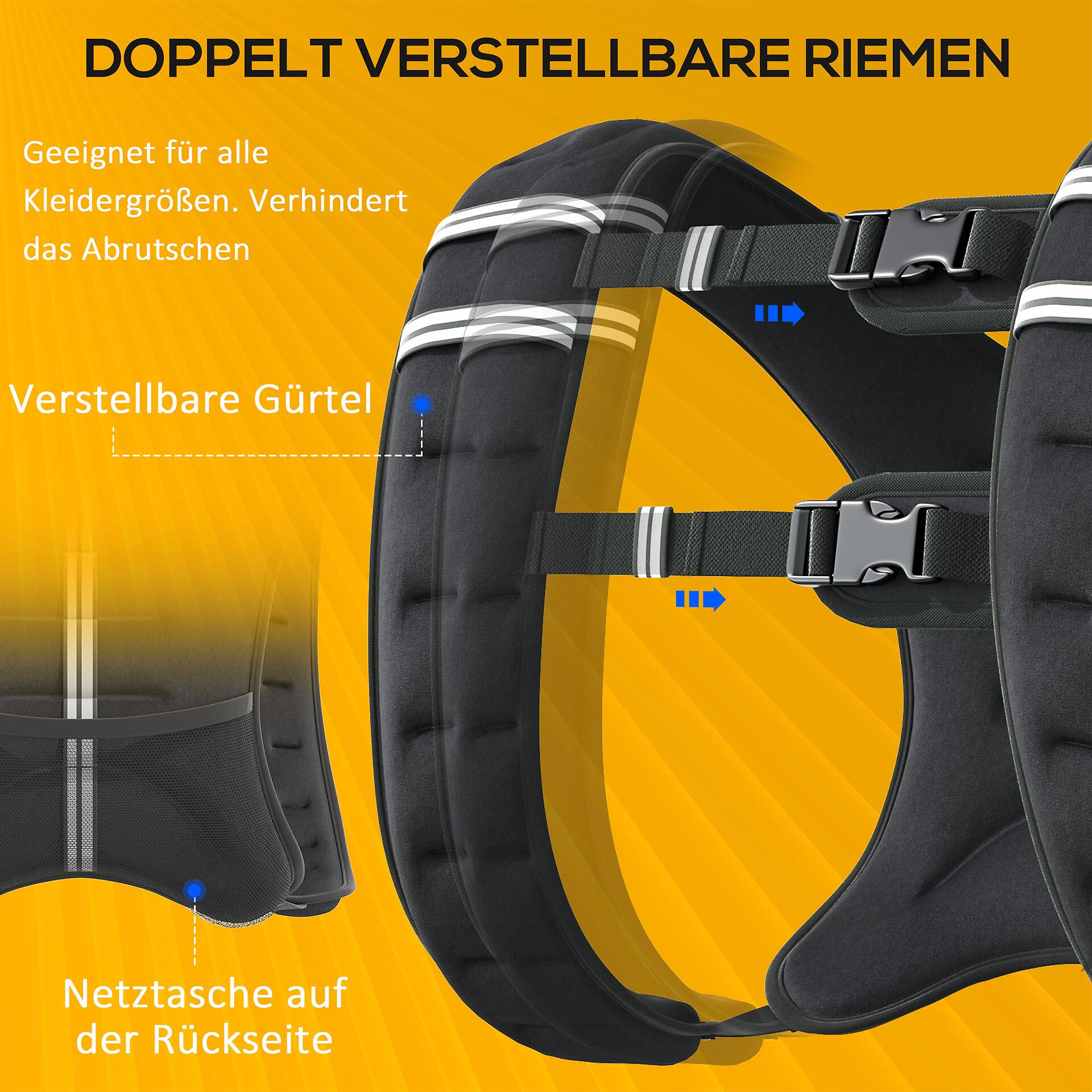 HOMCOM Fitness-Zubehör schwarz Polyester B/H/L: ca. 35x40x0,1 cm