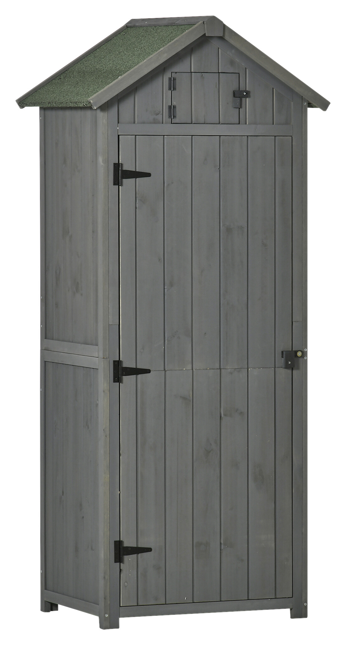 Outsunny Gartenhaus grau B/H/L: ca. 54x179x77 cm