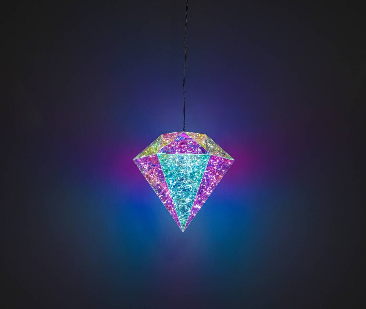 Nolo Dekoleuchte Diamant transparent B/H/L: ca. 20x20x20 cm