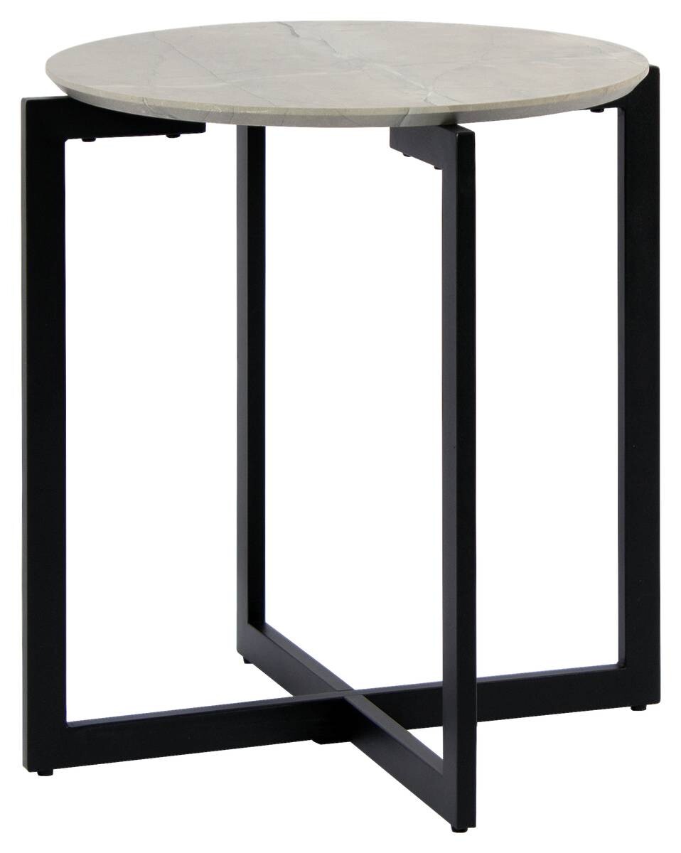 Beistelltisch Eik Marmor Optik schwarz H/D: ca. 50x45 cm Beistelltisch Eik Marmor Optik schwarz H/D: ca. 50x45 cm