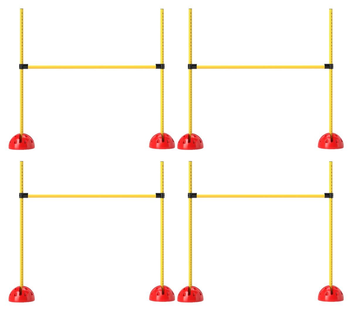 PawHut Hund Agility Set gelb Kunststoff B/H/L: ca. 19,5x103x124 cm