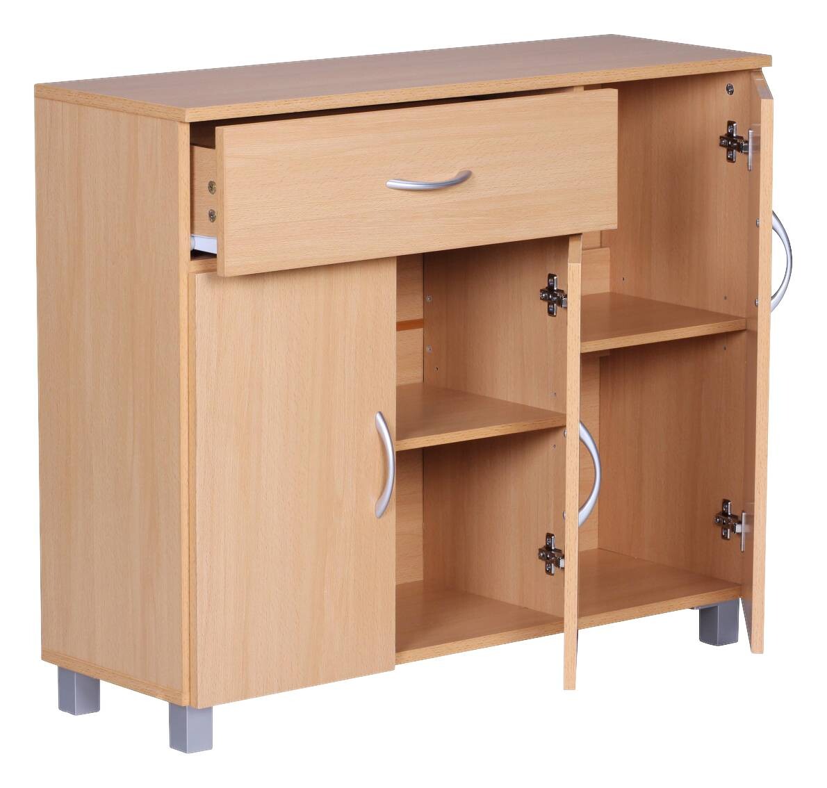 Sideboard buche Nachbildung silber B/H/T: ca. 90x75x30 cm