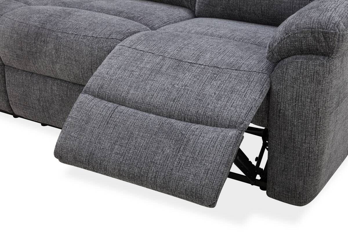 Sofa 3-2-1 KW 2028 dunkelgrau Microfaser