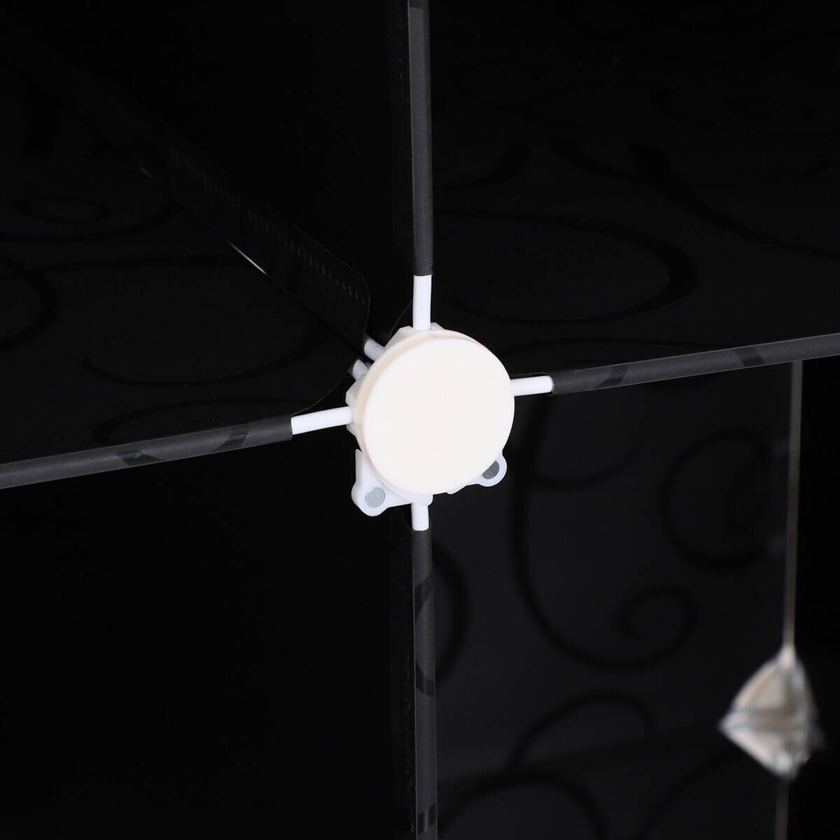 HOMCOM Kleiderschrank schwarz Polypropylen B/H/L: ca. 47x111x145 cm