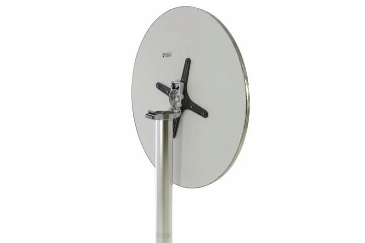 VCM Stehtisch silber Alu H/D: ca. 115x60 cm