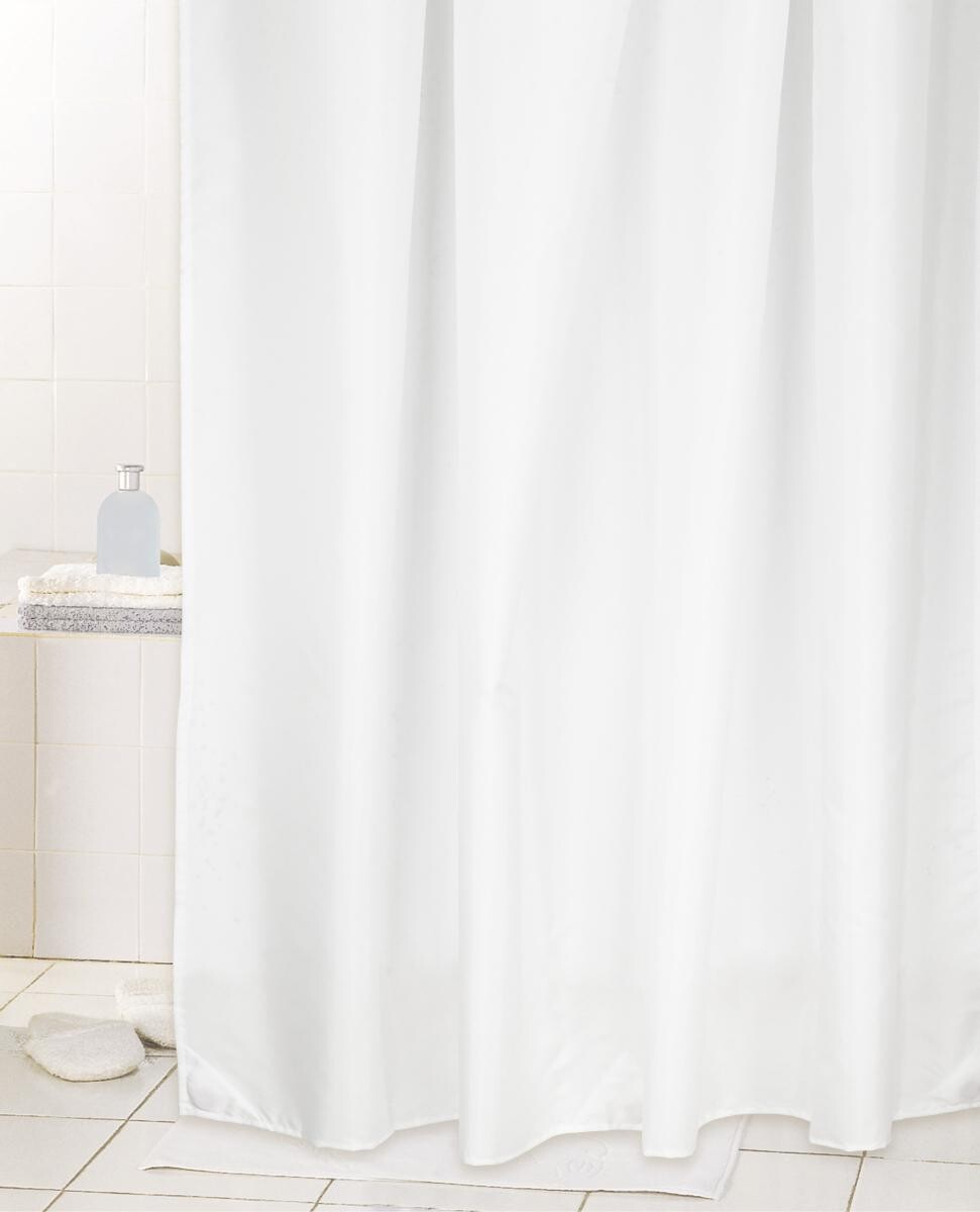 Acus Duschvorhang weiß Kunststoff B/L: ca. 180x200 cm