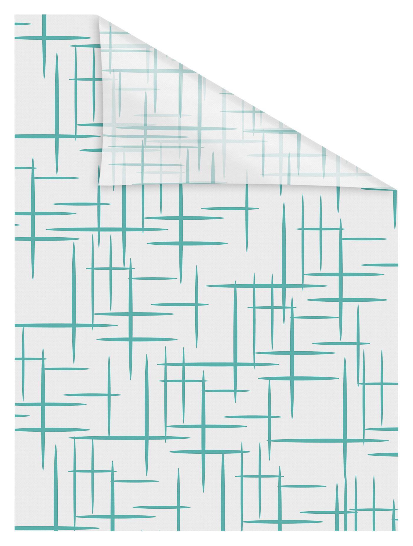 LICHTBLICK Fensterfolie Stars  Stars petrol weiß B/L: ca. 50x50 cm