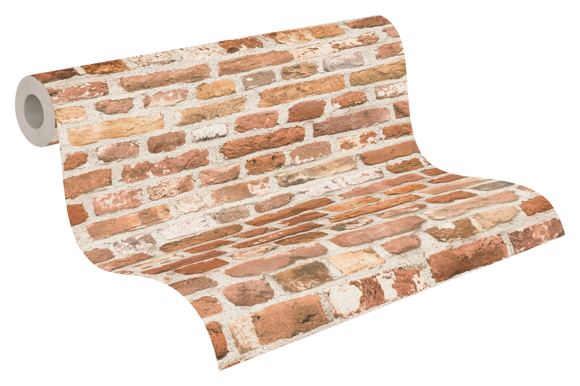 A.S.Creation Vliestapete weiß orange B/H/D: ca. 53x1005x8,8 cm