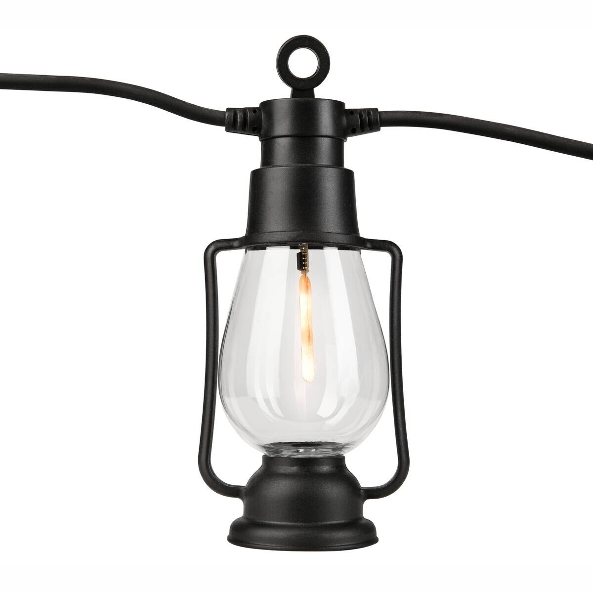 Outdoor-Lichterkette schwarz B/L: ca. 2x2000 cm