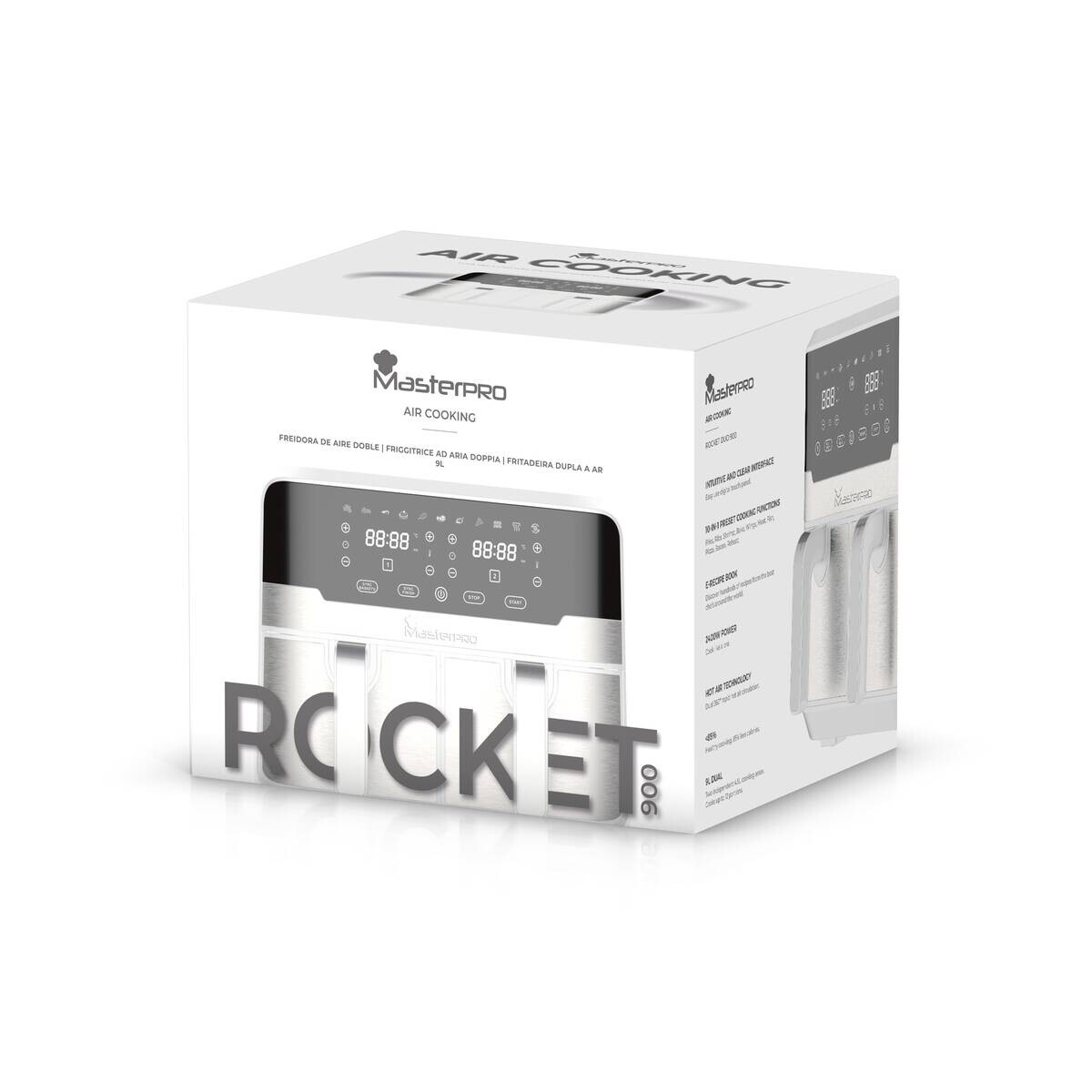 MASTERPRO Heißluftfritteuse ROCKET DUO 900
