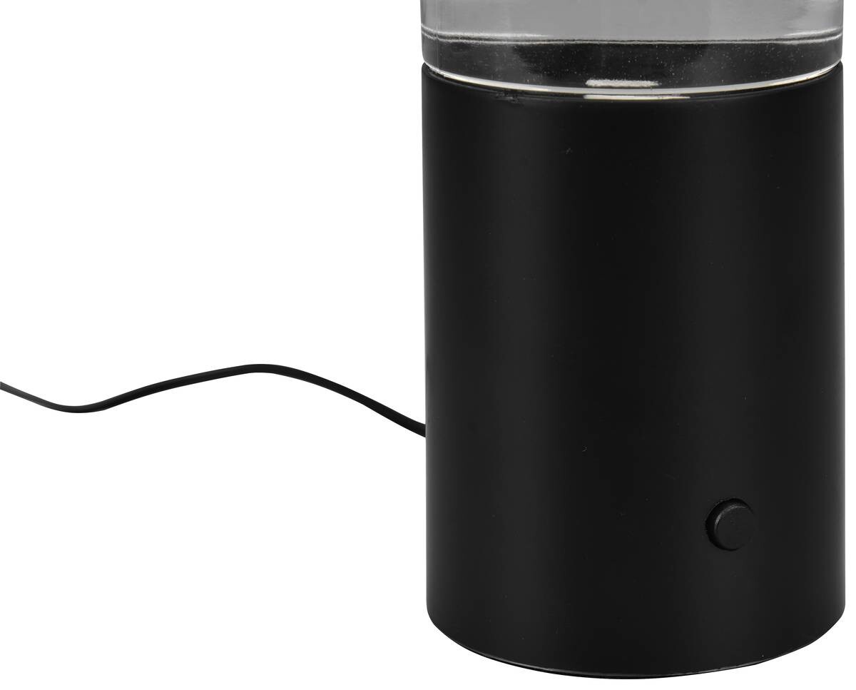 Reality Tischleuchte Tornado mattschwarz transparent Kunststoff Acryl H/D: ca. 34x7 cm 1 Brennstellen