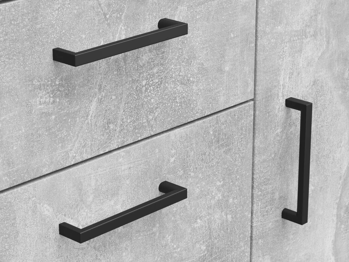 Kommode Multi-Stauraum Typ 26 Beton Optik B/H/T: ca. 80x83x40 cm