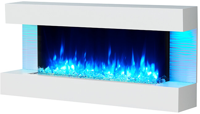 Balderia Wandkamin Helia weiß MDF B/H/T: ca. 127x60x25 cm