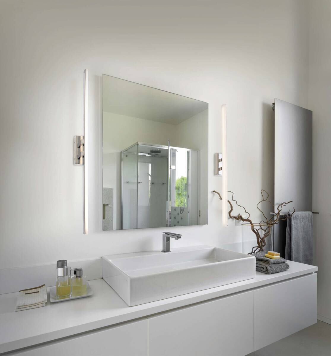 Näve Leuchten LED-Leuchten 1248450 Chrom Metall Kunststoff B/H/T: ca. 5x10x75 cm 1 Brennstellen