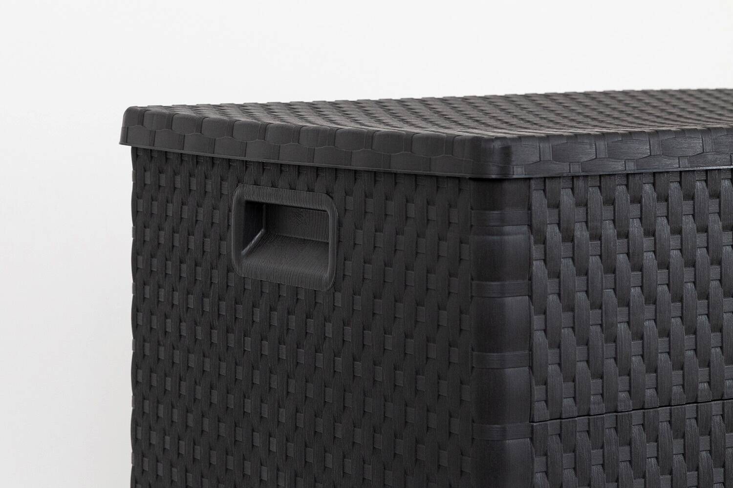 Toomax Aufbewahrungsbox Rattan anthrazit Kunststoff B/H/L: ca. 63x56x120 cm