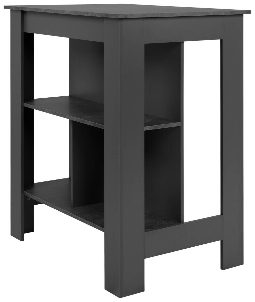 Bartisch Atlanta Schiefergrau Spanplatte B/H/T: ca. 92x106x68 cm