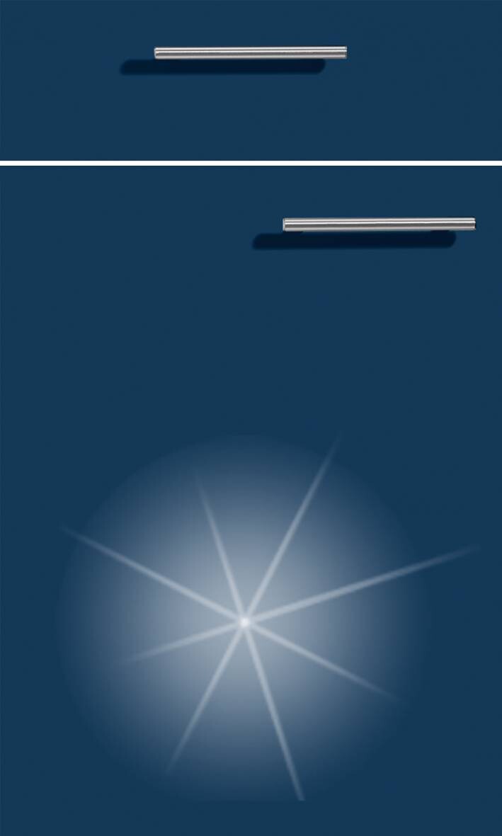 Express Winkelküche Star anthrazit B/T/L: ca. 285x60x175 cm