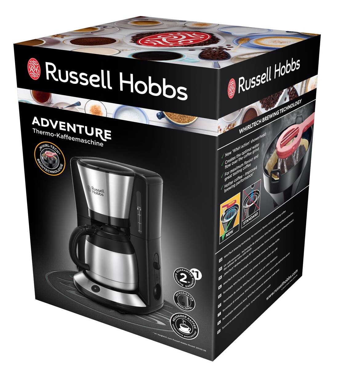 Russell Hobbs Kaffeeautomat 24020-56 schwarz silber Kunststoff B/H/T: ca. 21,2x35,3x23,7 cm