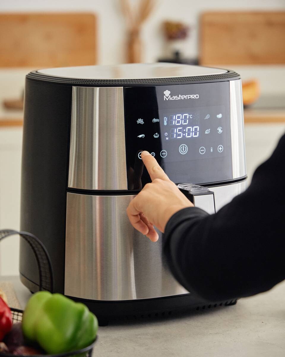 MASTERPRO Heißluftfritteuse BGMP-9167 silber Kunststoff B/H/T: ca. 36x39,5x41 cm ca. 6 l