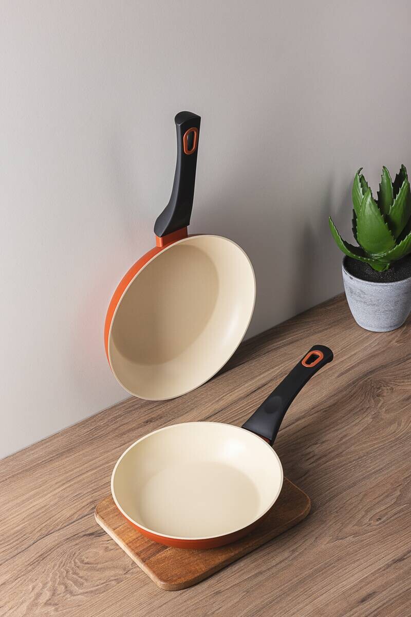 SAN IGNACIO Pfannenset SAFARI rot Aluminium 2 tlg.