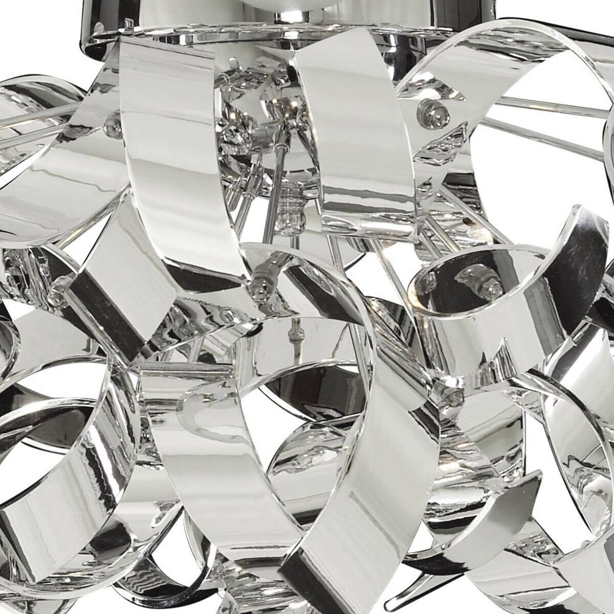 Searchlight Deckenleuchte Curls Chrom Stahl B/H/D: ca. 45x27x45 cm G9 3 Brennstellen