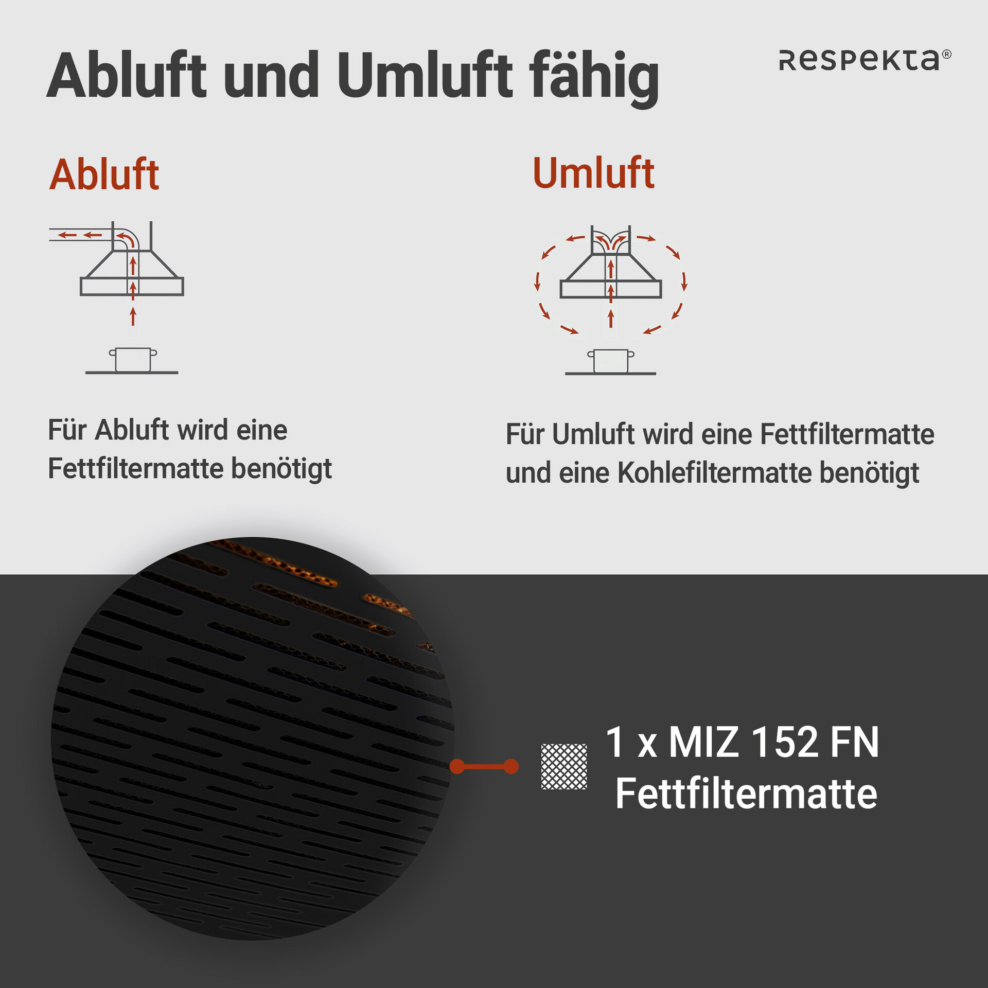 Respekta Dunstabzugshaube DH630SL schwarz Edelstahl B/H/T: ca. 60x7,8x47 cm