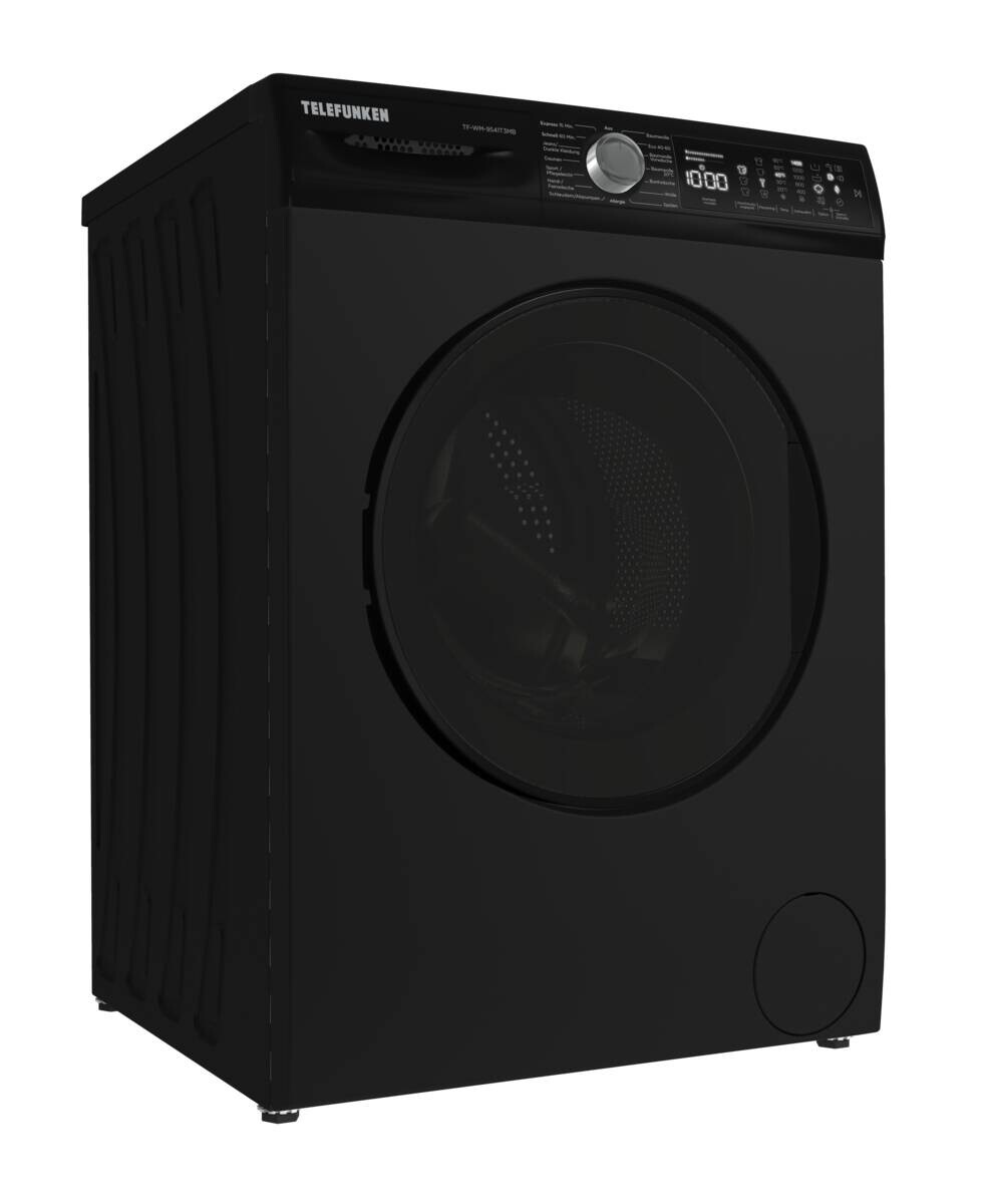 Telefunken Waschmaschine TF-WM-9541T3MB mattschwarz B/H/T: ca. 59,7x84,5x58,2 cm