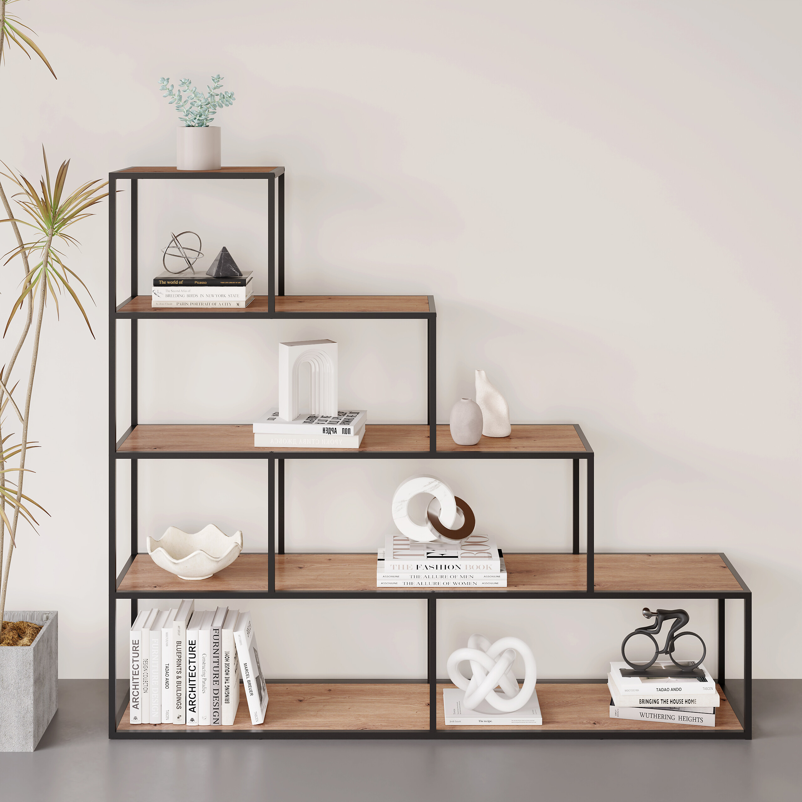 Raumteiler Cindy Holzoptik B/H/T: ca. 159x140x33 cm