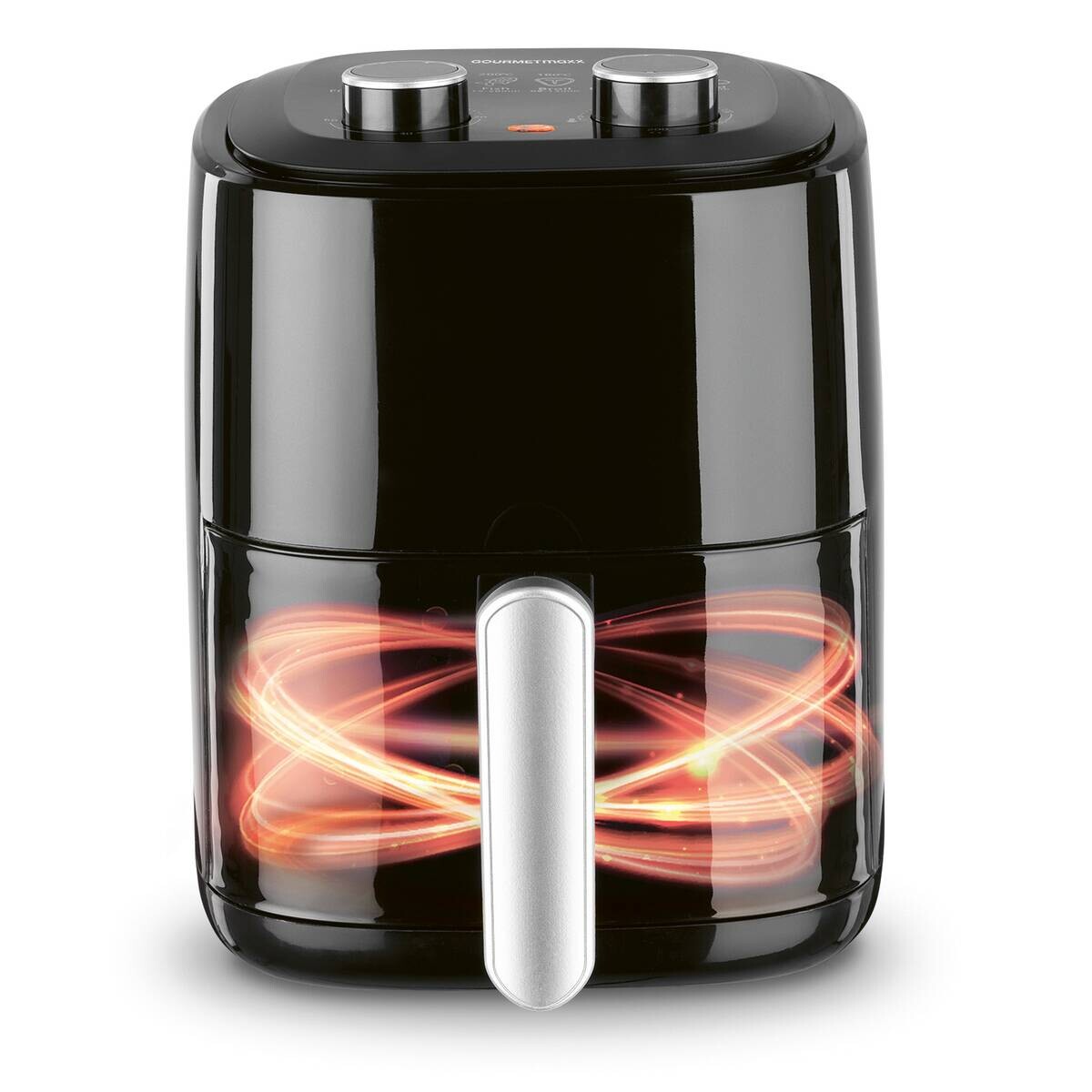 GOURMETmaxx Heißluftfritteuse schwarz Metall B/H/L: ca. 22,5x29,5x29 cm ca. 3,1 l