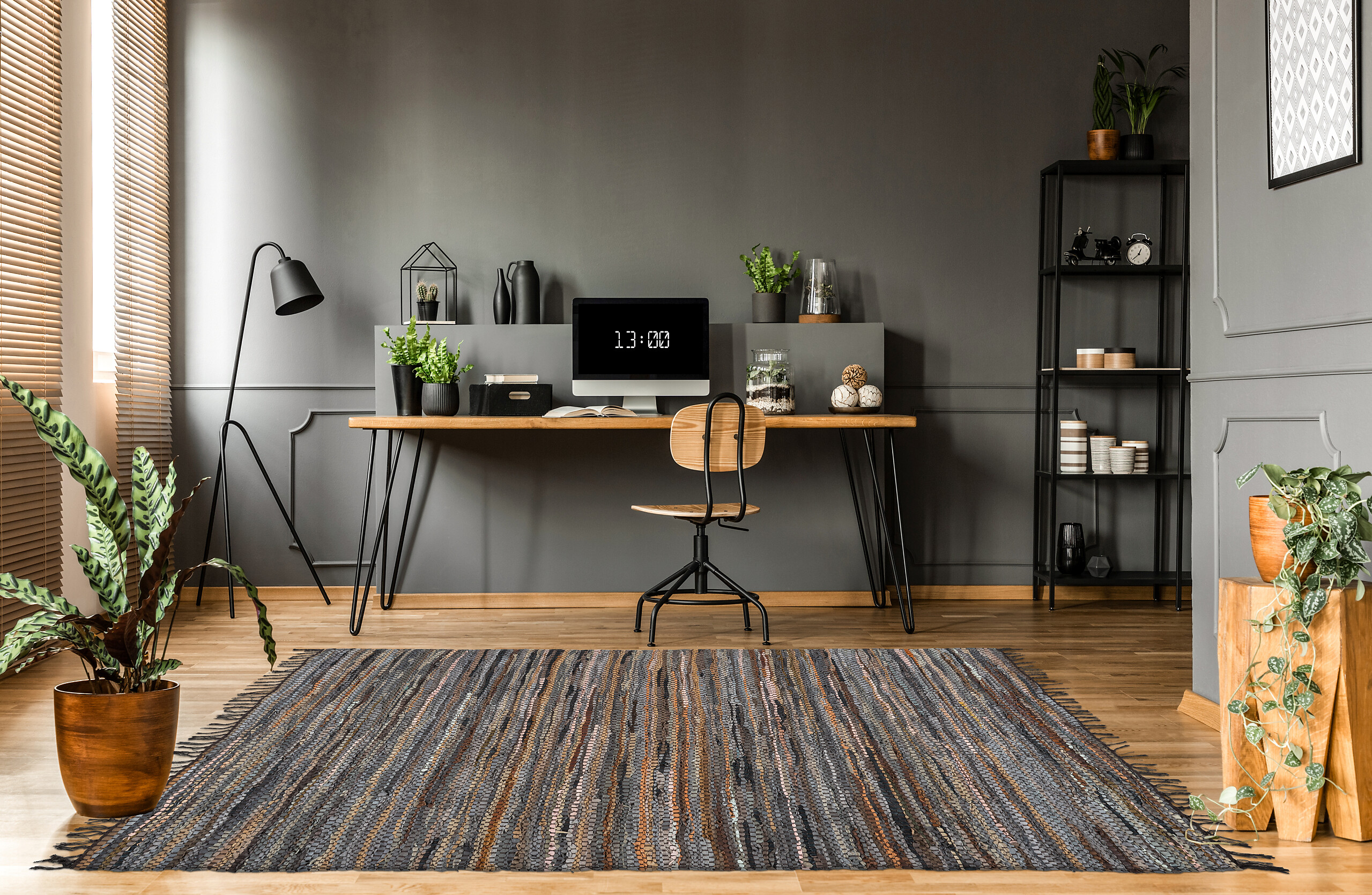 Kayoom Kurzflorteppich Sonipat 110 braun B/L: ca. 70x200 cm