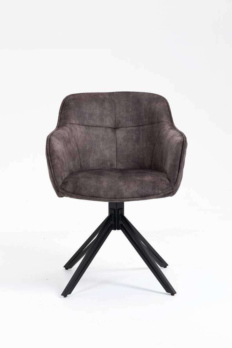 Drehstuhl Turin anthrazit Microfaser