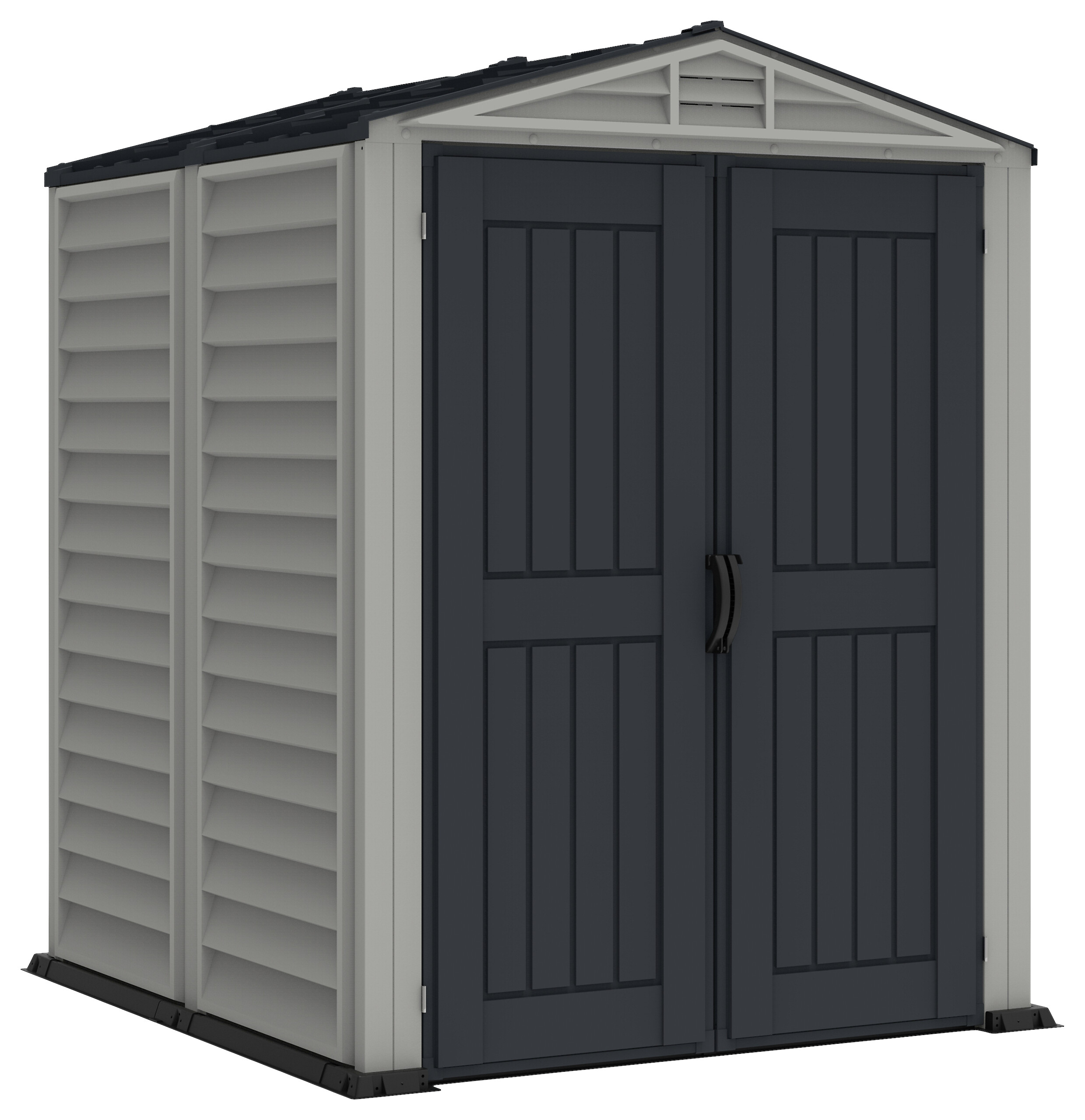 VCM Gerätehaus grau B/H/L: ca. 171x210x171 cm