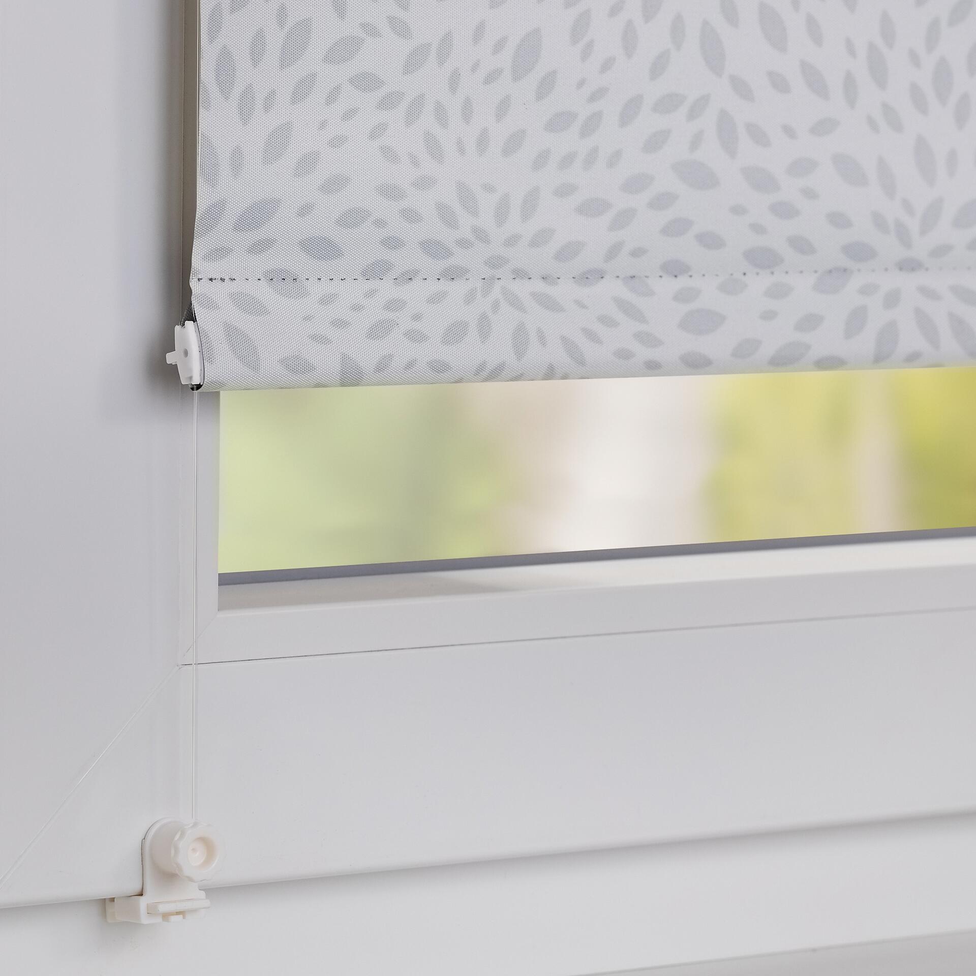 LICHTBLICK Thermo Klebe-/Klemmrollo Verdunklungsqualität weiß B/L: ca. 60x150 cm