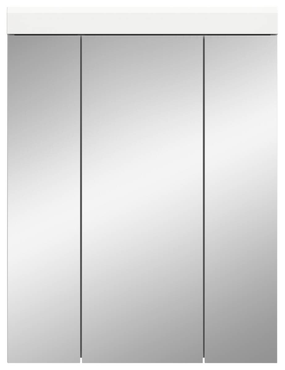 Spiegelschrank Scout weiß weiß Hochglanz B/H/T: ca. 60x79x18 cm