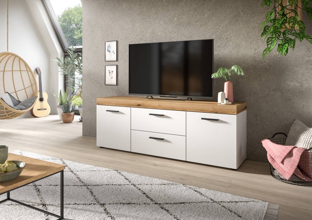 TV-Lowboard Sunset weiß B/H/T: ca. 150x54x37 cm