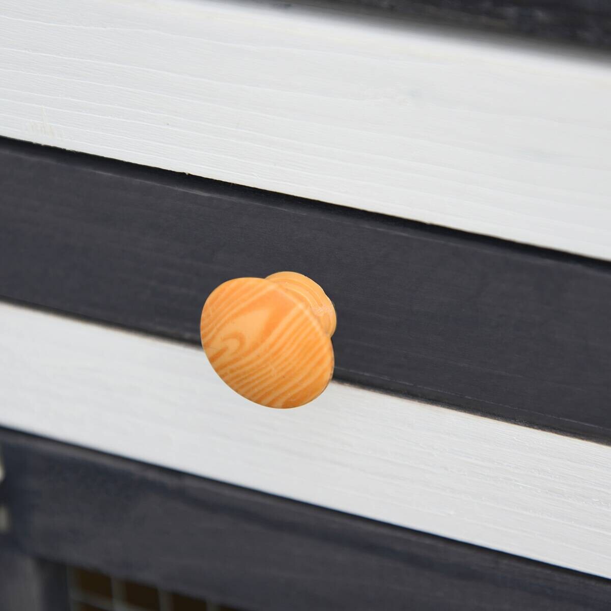 PawHut Kleintierstall weiß Holz B/H/L: ca. 45x80x204 cm