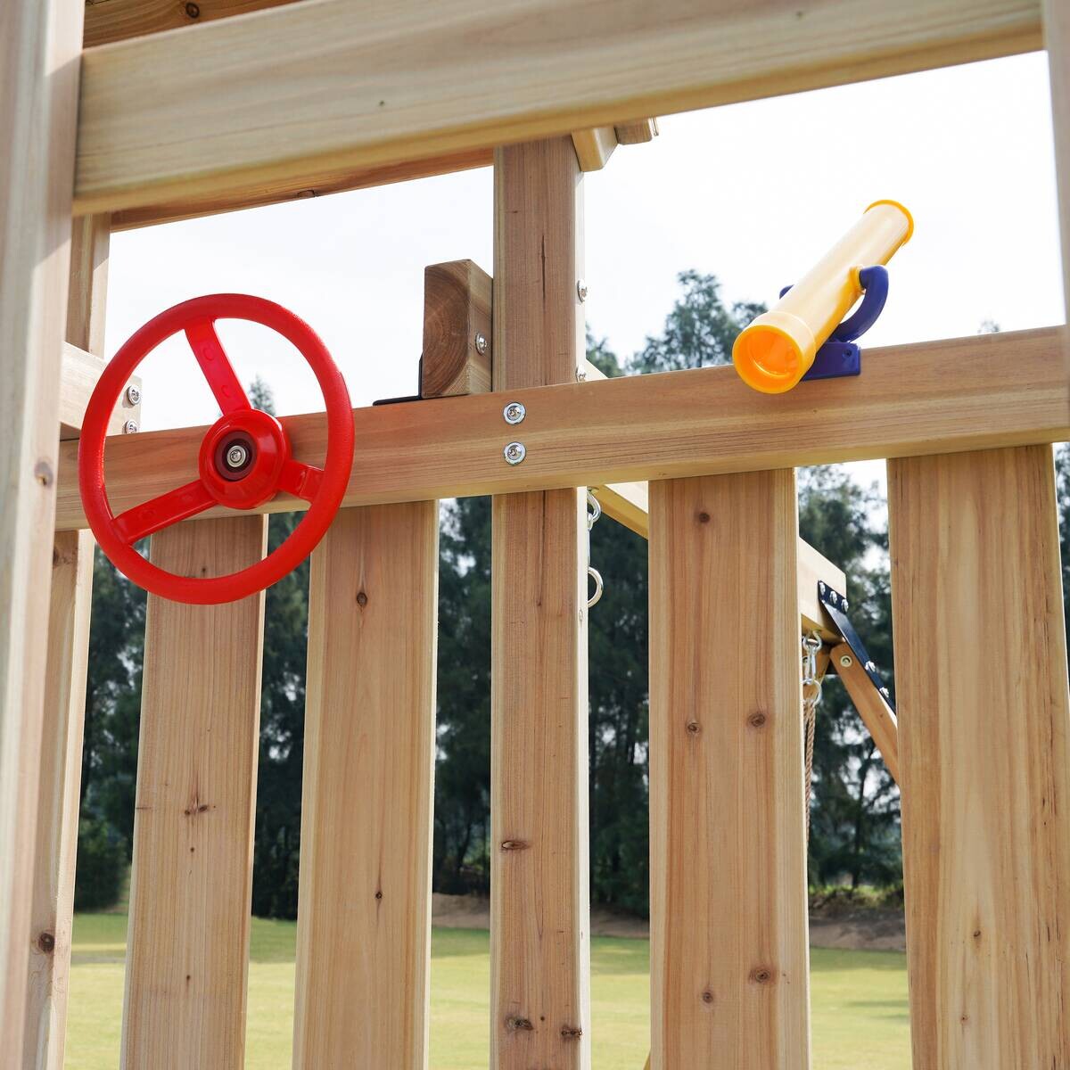 AXI Spielturm Moos lila B/H/L: ca. 342x267x375 cm