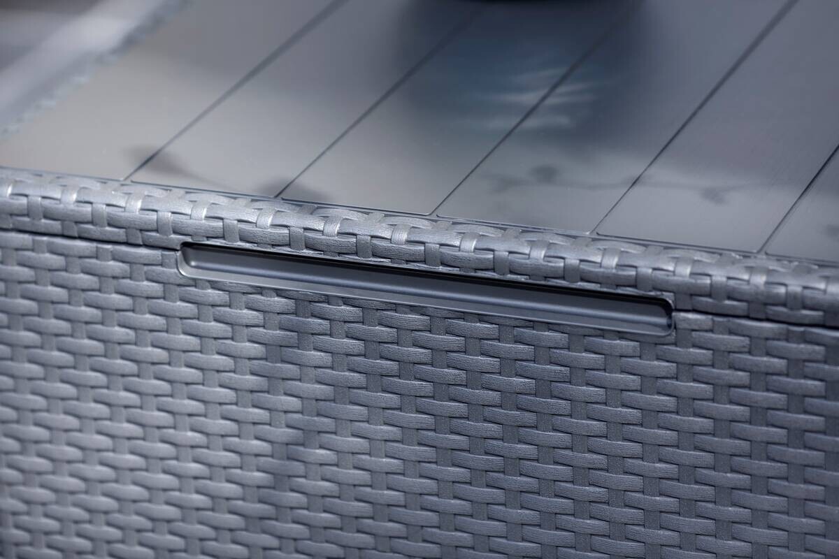 Jardin Aufbewahrungstisch Claire Graphit Polypropylen B/H/L: ca. 55,5x38,5x55,5 cm