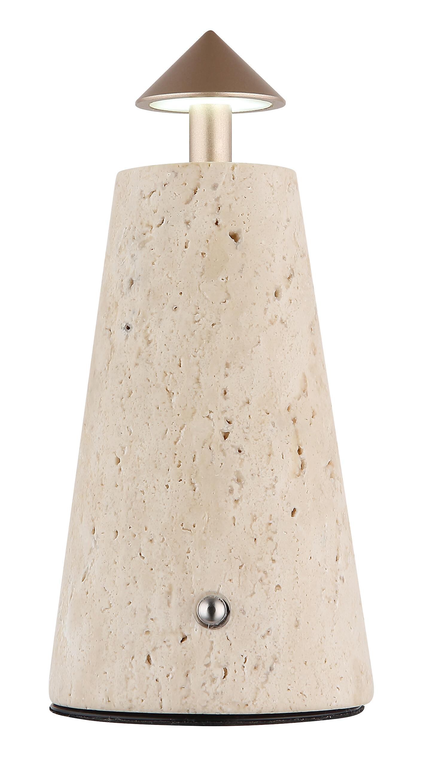 GLOBO LED-Tischleuchte Cappuccino grau schwarz Stein Metall Kunststoff H/D: ca. 19x9 cm 1 Brennstellen