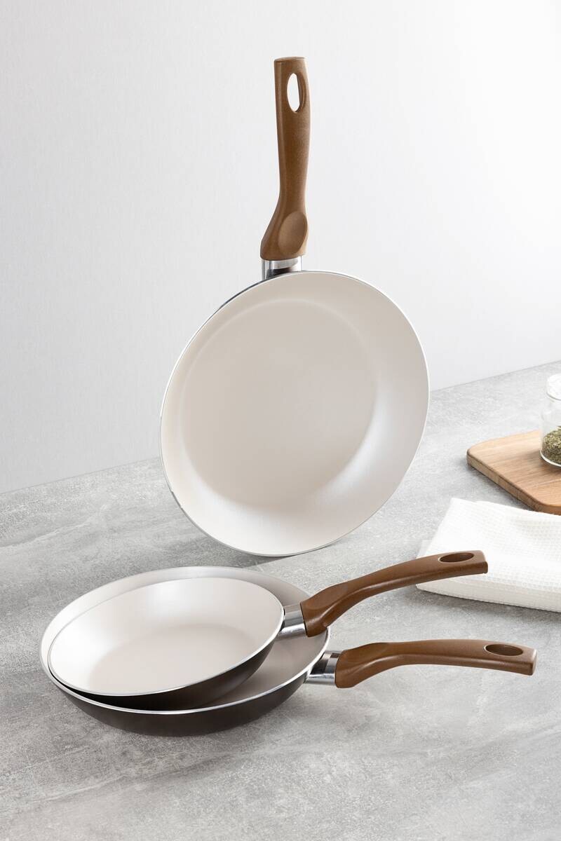 BERGNER Pfannen-Set ISLAND SOUL weiß Aluminium 3 tlg.