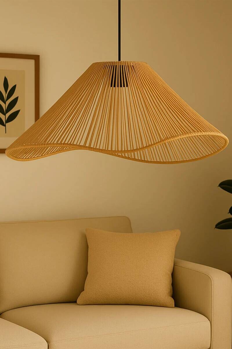 Opviq Pendelleuchte orange Metall B/T/L: ca. 45x45x45 cm E27 1 Brennstellen