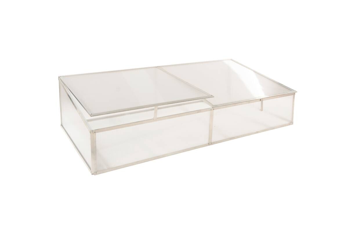 Westmann Frühbeetaufsatz Genus silber B/H/L: ca. 165x29x85 cm