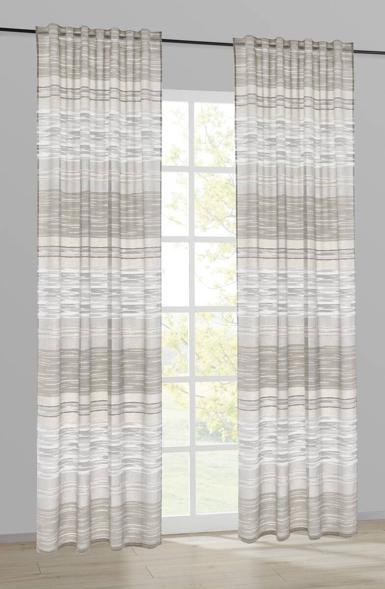 POCOline Kombivorhang Greta braun B/L: ca. 140x245 cm