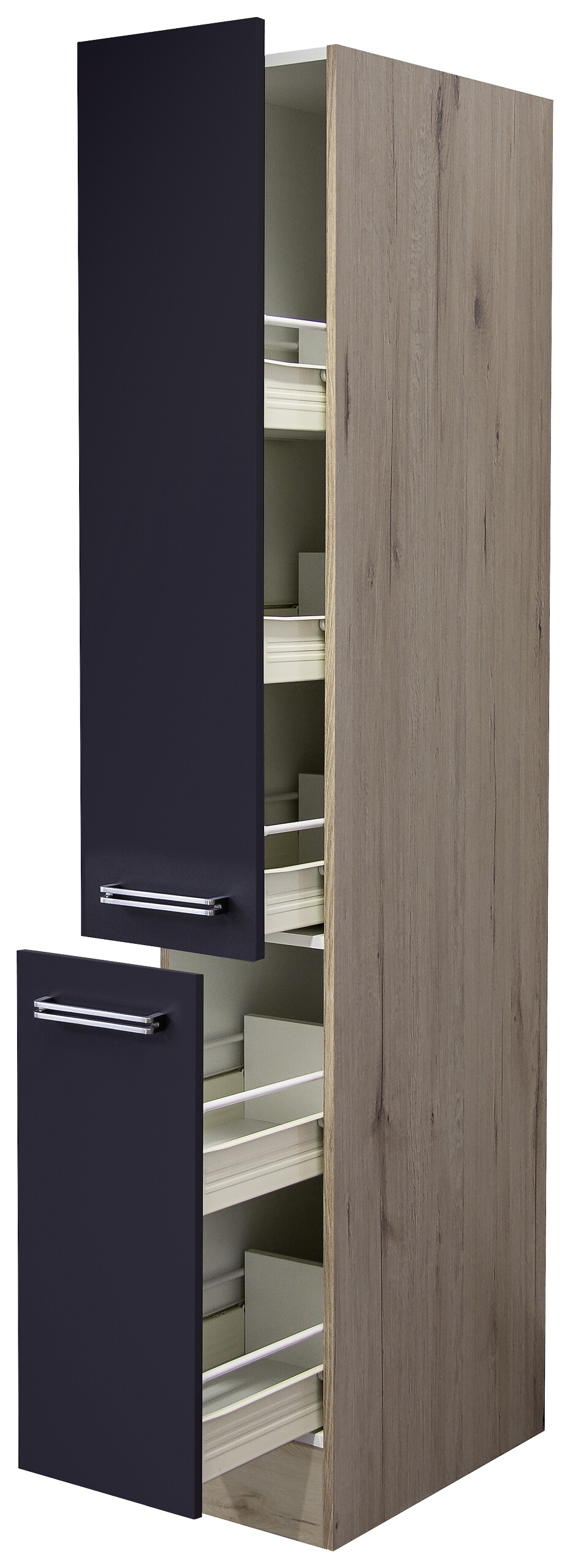 Apothekerschrank Elva anthrazit strukturiert B/H/T: ca. 30x200x57 cm Apothekerschrank Elva anthrazit strukturiert B/H/T: ca. 30x200x57 cm