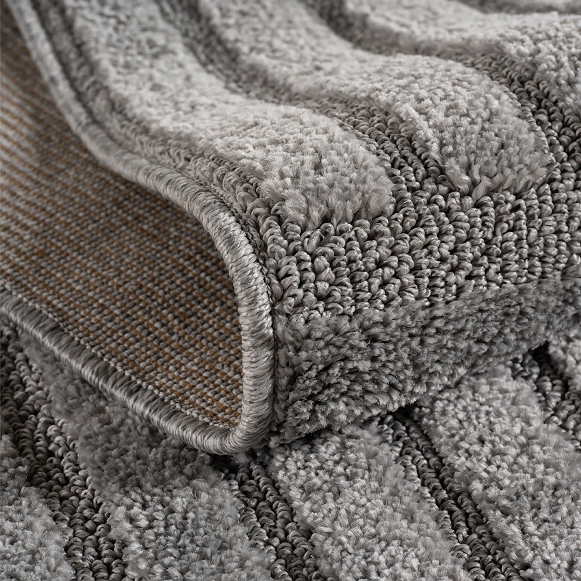 Ayyildiz Kurzflorteppich ART silber B/H/L: ca. 160x0,8x160 cm