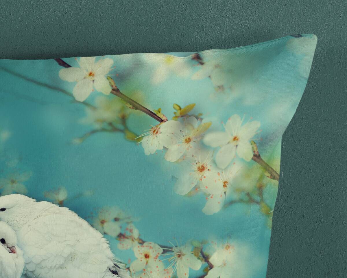 Baumwoll Bettwäsche Loving aqua Baumwolle B/L: ca. 155x220 cm